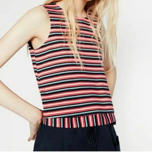 Zara Striped Cropped Top